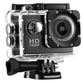 KAMERA SPORTOWA WODOSZCZELNA FULL HD 1080P Z AKCESORIAMI CZARNA