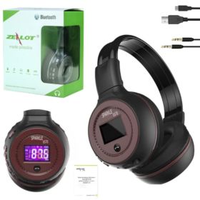 SŁUCHAWKI BEZPRZEWODOWE ZEALOT B570 NAUSZNE BLUETOOTH CZARNO-BRĄZOWE