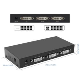 ROZDZIELACZ DVI 1X IN DO DVI 2X OUT