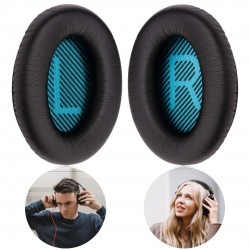 GĄBKI DO SŁUCHAWEK BOSE QC35 II QC25 AE2 QC2 QC15 AE2I AE2W CZARNO-NIEBIESKIE Z OSŁONAMI