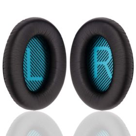 GĄBKI DO SŁUCHAWEK BOSE QC35 II QC25 AE2 QC2 QC15 AE2I AE2W CZARNO-NIEBIESKIE Z OSŁONAMI