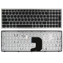 KLAWIATURA DO LENOVO IDEAPAD Z500 Z500A Z500G P500 CZARNA US SREBRNA RAMKA
