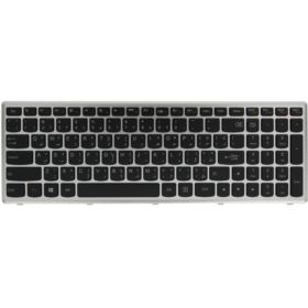 KLAWIATURA DO LENOVO IDEAPAD Z500 Z500A Z500G P500 CZARNA US SREBRNA RAMKA
