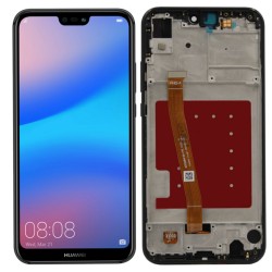 WYŚWIETLACZ I DIGITIZER HUAWEI P20 LITE ANE-AL00 ANE-LX1 ANE-LX2 ANE-LX3 CZARNY Z RAMKĄ FULL SET
