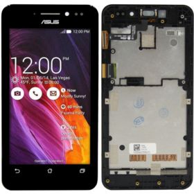 WYŚWIETLACZ Z DIGITIZEREM ASUS ZENFONE 4 A450CG Z RAMKĄ CZARNY FULL SET