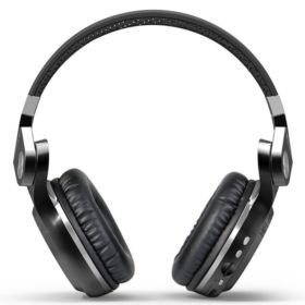 BLUEDIO T2 PLUS SŁUCHAWKI BEZPRZEWODOWE BLUETOOTH NAUSZNE FM SD CZARNE