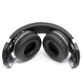 BLUEDIO T2 PLUS SŁUCHAWKI BEZPRZEWODOWE BLUETOOTH NAUSZNE FM SD CZARNE