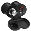ŁADOWARKA DO MOTOCYKLA 2x USB Z GNIAZDEM ZAPALNICZKI I WYŚWIETLACZEM CZARNA