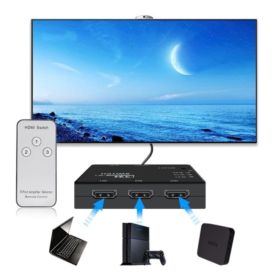 PRZEJŚCI&Oacute;WKA KONWENTER ADAPTER SPLITTER SWITCH HDMI 3x1 BEZ KABLA W ZESTAWIE