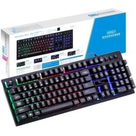 KLAWIATURA GAMINGOWA Z PODŚWIETLENIEM RGB PRZEWODOWA 140CM