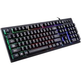 KLAWIATURA GAMINGOWA Z PODŚWIETLENIEM RGB PRZEWODOWA 140CM