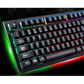 KLAWIATURA GAMINGOWA Z PODŚWIETLENIEM RGB PRZEWODOWA 140CM