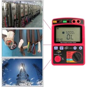 TESTER REZYSTANCJI IZOLACJI BENETECH GM3123 Z AKCESORIAMI I TORBĄ