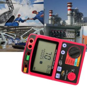 TESTER REZYSTANCJI IZOLACJI BENETECH GM3123 Z AKCESORIAMI I TORBĄ