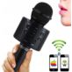 MIKROFON Z GŁOŚNIKIEM DO KARAOKE WS-858 CZARNY BEZPRZEWODOWY