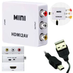 PRZEJŚCI&Oacute;WKA KONWERTER ADAPTER Z HDMI DO AV CVBS
