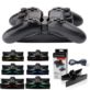 ŁADOWARKA DO PS4 DUALSHOCK 4 PODWÓJNA STACJA DOKUJĄCA PODSTAWKA UFO Z PODŚWIETLENIEM LED