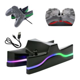 ŁADOWARKA DO PS4 DUALSHOCK 4 PODW&Oacute;JNA STACJA DOKUJĄCA PODSTAWKA UFO Z PODŚWIETLENIEM LED