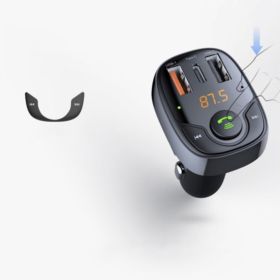 TRANSMITER FM ROCK B301 Z ZESTAWEM GŁOŚNOM&Oacute;WIĄCYM USB-C MICRO SD 2xUSB