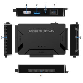 ADAPTER MOSTEK DO DYSK&Oacute;W USB SATA IDE 3W1