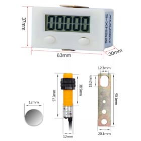 TACHOMETR OBROTOMIERZ Z 5-CYFROWYM WYŚWIETLACZEM LCD I SONDĄ