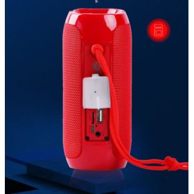 GŁOŚNIK BLUETOOTH LOUD BEZPRZEWODOWY 120HZ-20KHZ WODOODPORNY CZERWONY