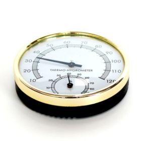 TERMOMETR Z HIGROMETREM DO SAUNY OKRĄGŁY 11,5CM BIAŁY