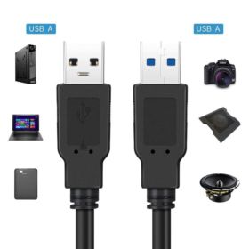KABEL USB A - USB A 1.5M MĘSKI