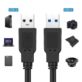 KABEL USB A - USB A 1.5M MĘSKI