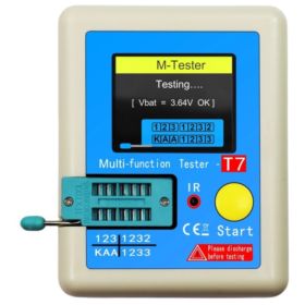 TESTER ELEMENT&Oacute;W ELEKTRONICZNYCH LCR-T7 Z WYŚWIETLACZEM