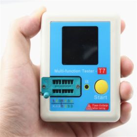 TESTER ELEMENT&Oacute;W ELEKTRONICZNYCH LCR-T7 Z WYŚWIETLACZEM