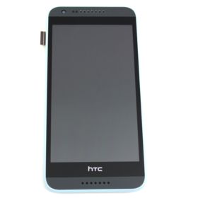 WYŚWIETLACZ Z DIGITIZEREM HTC DESIRE 620 SZARY NIEBIESKA RAMKA