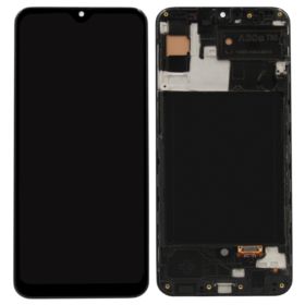 WYŚWIETLACZ Z DIGITIZEREM SAMSUNG GALAXY A30S A307FN A307 Z RAMKĄ CZARNY