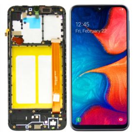 WYŚWIETLACZ Z DIGITIZEREM SAMSUNG GALAXY A10E A20E SM-A202F SM-A202 Z RAMKĄ FULL SET