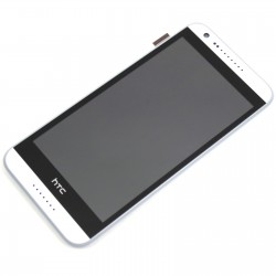 WYŚWIETLACZ Z DIGITIZEREM HTC DESIRE 620 Z RAMKĄ BIAŁO-SZARY