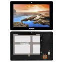 WYŚWIETLACZ Z DIGITIZEREM LENOVO A7600 A10-70 CZARNY Z RAMKĄ