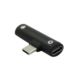 PRZEJŚCIÓWKA USAMS AU07 USB-C NA USB-C/MINI JACK 3,5 MM CZARNA