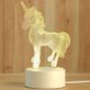 LAMPKA JEDNOROŻEC LED 3D Z KABLEM 3 TRYBY