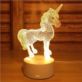 LAMPKA JEDNOROŻEC LED 3D Z KABLEM 3 TRYBY