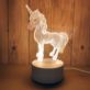 LAMPKA JEDNOROŻEC LED 3D Z KABLEM 3 TRYBY