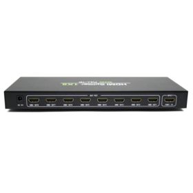 SPLITTER SWITCH HDMI 8 PORT&Oacute;W 4KX2K ROZDZIELACZ Z ZASILACZEM