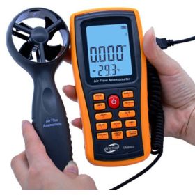 ANEMOMETR BENETECH GM8902 Z WALIZKĄ WIATROMIERZ