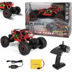 SAMOCH&Oacute;D ZDALNIE STEROWANY RC 4X4 JEEP 1:18 RALLY CAR CZERWONY