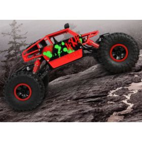 SAMOCH&Oacute;D ZDALNIE STEROWANY RC 4X4 JEEP 1:18 RALLY CAR CZERWONY