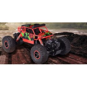 SAMOCH&Oacute;D ZDALNIE STEROWANY RC 4X4 JEEP 1:18 RALLY CAR CZERWONY