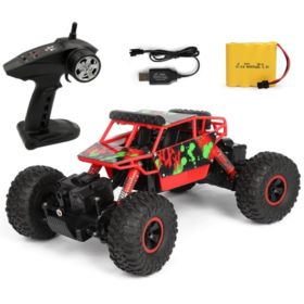 SAMOCH&Oacute;D ZDALNIE STEROWANY RC 4X4 JEEP 1:18 RALLY CAR CZERWONY