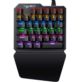 KLAWIATURA MECHANICZNA PRZEWODOWA LEWA DLA GRACZY 35 KLAWISZY PODŚWIETLANA RGB