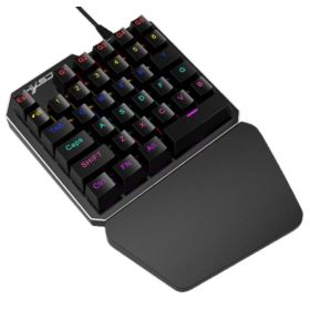 KLAWIATURA MECHANICZNA PRZEWODOWA LEWA DLA GRACZY 35 KLAWISZY PODŚWIETLANA RGB