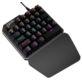 KLAWIATURA MECHANICZNA PRZEWODOWA LEWA DLA GRACZY 35 KLAWISZY PODŚWIETLANA RGB