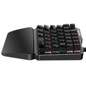 KLAWIATURA MECHANICZNA PRZEWODOWA LEWA DLA GRACZY 35 KLAWISZY PODŚWIETLANA RGB